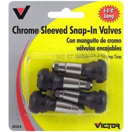 1.25-Inch Chrome Tire Valve Sleeve