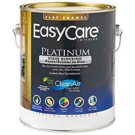 Platinum Interior Latex Paint & Primer, Pure White Flat Pastel Base, 1-Gallon