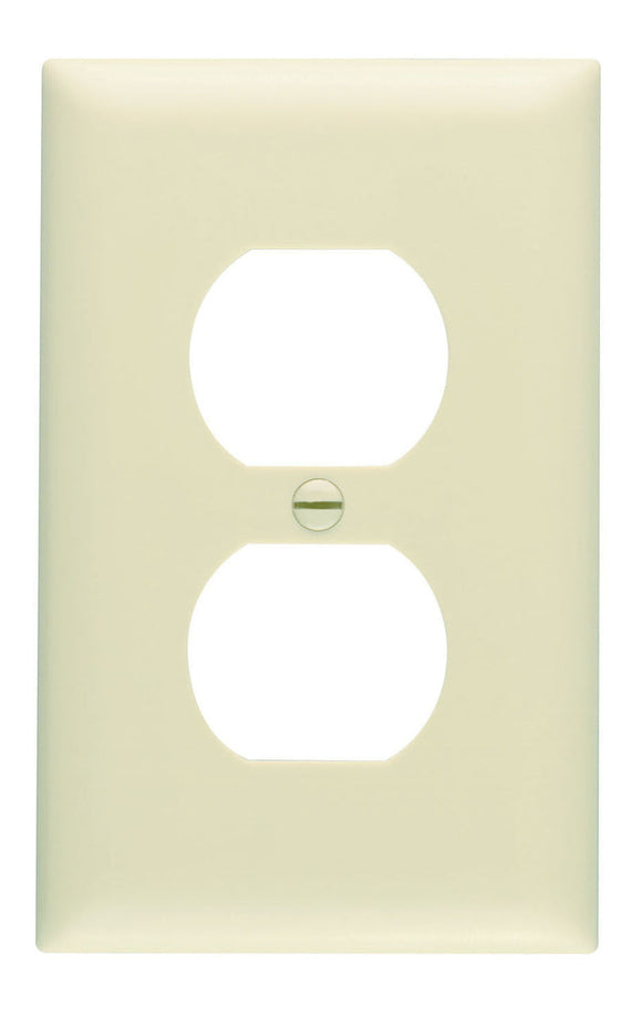 Pass & Seymour Duplex Receptacle Openings, One Gang, Ivory (Ivory)
