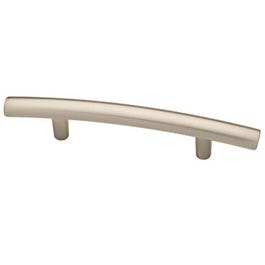 Arched Cabinet Pull, Satin Nickel Finish, 3-In.