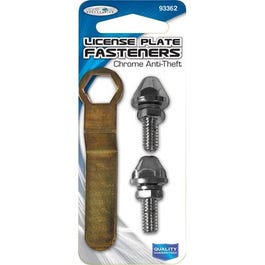 License Plate Fastener, With Tool, Anti-Theft