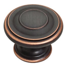 Cabinet Knob, Harmon, Bronze & Copper, 1-3/8-In., 10 Pk.