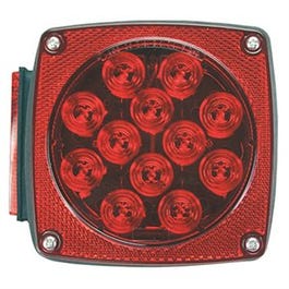 LED Stop, Tail & Turn Light, Right-Side, Square, 4.5-In.