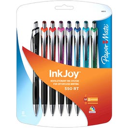 InkJoy 550RT Pens, Assorted Colors, 8-Ct.
