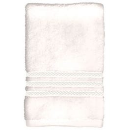 Bath Towel, White Cotton, 27 x 54-In.