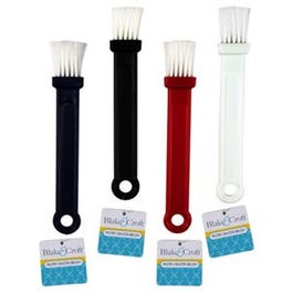 Pastry Brush & Baster, Assorted Colors, Nylon, 8.25-In.