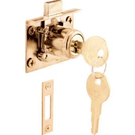 7/8-Inch Brass Drawer/ Cabinet Lock