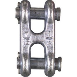 Double Clevis Connecting Link, Zinc, 5/8-In.