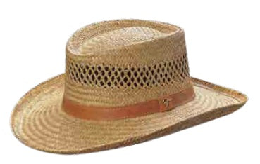 Dorfman Pacific Womens Gambler Hat Natural Assorted (Natural)