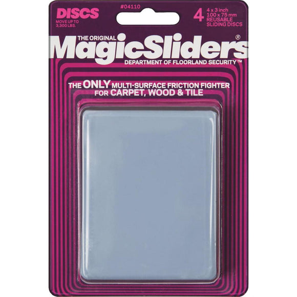 Magic Sliders 4 In. x 3 In. Sliding Disc (4 Pack)