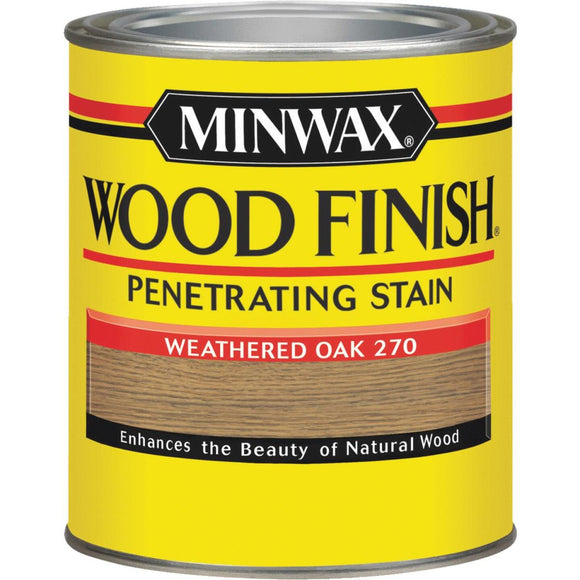 Minwax Wood Finish Penetrating Stain, Weathered Oak, 1 Qt.