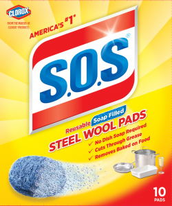 Clorox  S.O.S Steel Wool Soap Pads, 18 Count (18 Count)