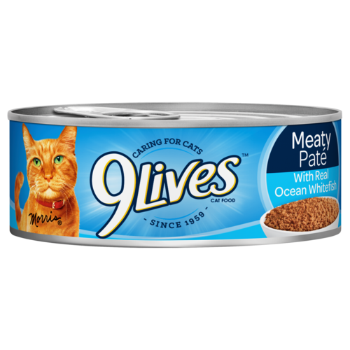 9 Lives Meaty Paté With Real Ocean Whitefish 5.5 oz (5.5 oz)