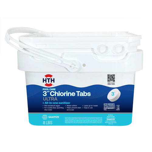 HTH® Pool Care 3 Chlorine Tabs Ultra 8 lbs (8 Lbs)