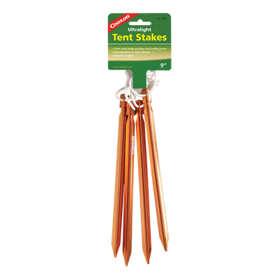 Coghlans Ultralight Tent Stakes - 9 - 4 Pack (9)