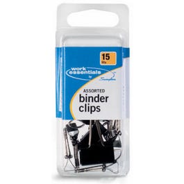 Binder Clips, Assorted Sizes, 15-Ct.