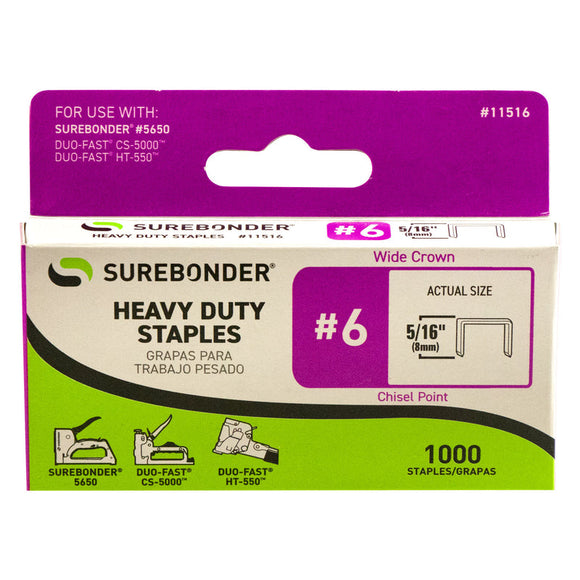 Surebonder 11516 #6 Staples 5/16-Inch (5/16-Inch)