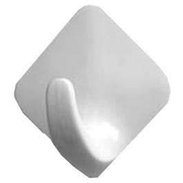 Hook, Magnetic, White Plastic, Small, 4-Pk.