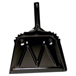 Heavy Duty Dust Pan, Black, Metal, 12-In.