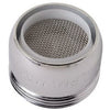 Faucet Aerator, Dual Thread, Low Flow, Chrome-Plated Brass, 15/16 & 55/64-In. x  27-Thread