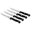 Essentials Steak Knife Set, Stainless Steel & Black, 4-Pc.