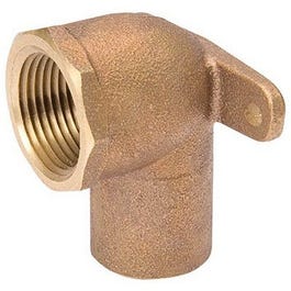 Pipe Fitting, Drop Ear Elbow, 90 Degree, Cast Copper, 1/2-In.