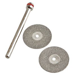 Diamond Wheel Kit, .75-In. With 1/8-In. Mandrel, 3-Pc.