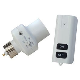 Light Control Socket With Timed Photocell & Remote, Indoor Only