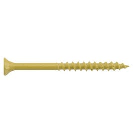 Deck Plus Wood Screws, Self-Drilling, Tan Ceramic, 3.5-In. x #10, 1-Lb.