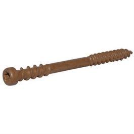 Deck Plus Exterior Screws, Brown Ceramic, 2.5-In. x #10, 1-Lb.