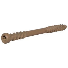 Deck Plus Deck Screws, Tan Ceramic, 2.5-In. x 10, 1-Lb.