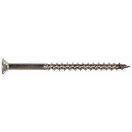 Power Pro Wood Screws, Flat Countersunk Head, Stainless Steel, #10 x 3-In., 25-Pk.