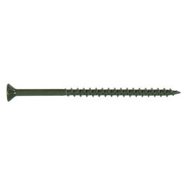 Deck Plus Ceramic Wood & Deck Screws, Green, #10 x 3.5-In., 5-Lbs.