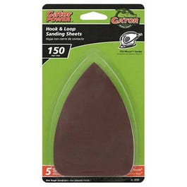 Detail Sanding Sheets, Aluminum Oxide, 150-Grit, 3.5 x 5-In., 5-Pk.