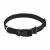 Dog Collar, Adjustable, Black Nylon, Quadlock Buckle, 3/8 x 12-In.