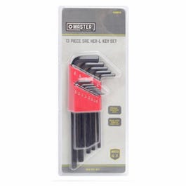 SAE Hex-L Key Set, Long Arm, 13-Pc.