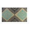 Coir Door Mat, Teal/Navy, 18 x 30-In.