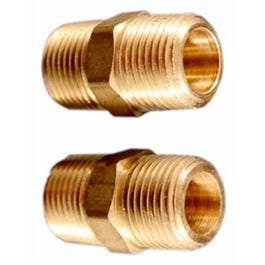 Hex Coupling, Male, 3/8-In. MNPT, 2-Pk.