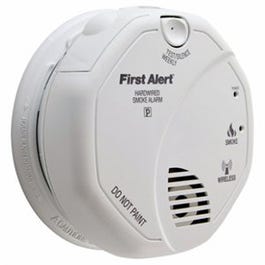 Photoelectric Smoke Alarm, Wireless Interconnectable, Hardwired w/Battery Backup