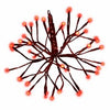 LED Shimmering Sphere, Wire Branches, Red, 12-In.