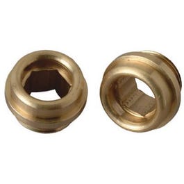 Faucet Seat, Central Brass, Lead-Free Brass, 1/2-In. x 24 Thread, 2-Pk.