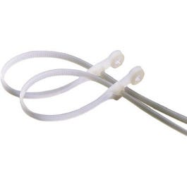 Mounting Cable Tie, Nylon, White, 8-In., 20-Pk.