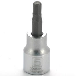 Hex Bit Socket, 3/8-In. Drive, 5mm,