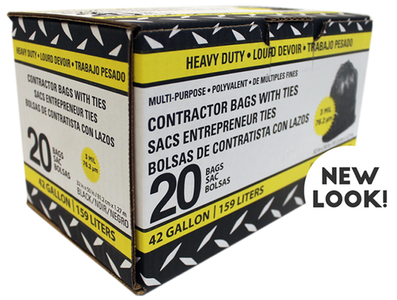 STEELCOAT® PETOSKEY PLASTICS LOW DENSITY CONTRSCTOR BILLS (42 gal 20ct)