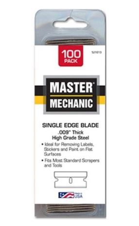 IDL Tool Master Mechanic Single Edge Blade (Pack of 100)