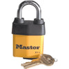 Master Lock 2-1/8 In. W. FlexFit Keyway Cover Laminated Steel Different Keyed Padlock