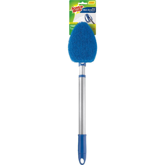 3M Scotch-Gard Long Handled Shower & Bath Scrubber with Handle