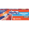 Hefty 1 Qt. Slider Freezer Bag (15 Count)