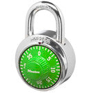 Master Lock Combination Lock 1-7/8in (48mm) Wide Combination Dial Padlock; Assorted Colors (1-7/8