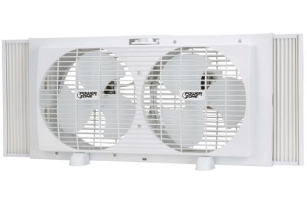 PowerZone Window Fan 6-Blade 2-Speed Rotary Control (9